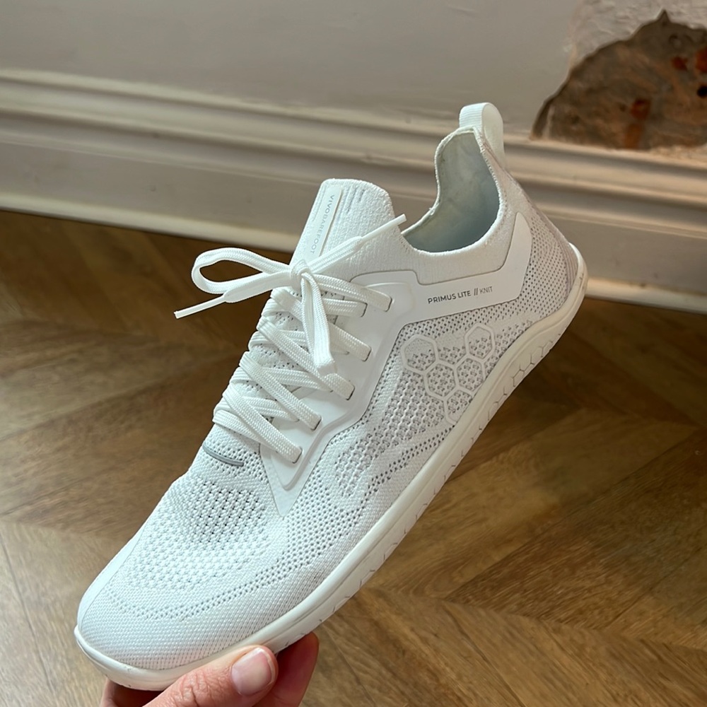 Brand New VivoBarefoot White Primus Lite Knit shoes size European 40